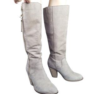 Aldo tall nubuck chunky boots size 9 womens knee high